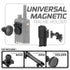 Universal Magnetic Handheld Radio Holder | Assault Track Picatinny Base | 6" DuraLock Arm