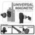 Universal Magnetic Handheld Radio Holder | Assault Track Base | 7.5" - 9.25" Telescoping Arm