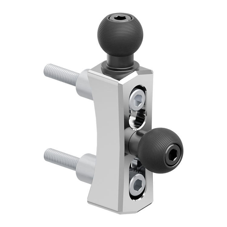 Perch / Brake / Clutch Mount | 20 Series™ | Dual 20mm Metal Balls & Dovetail | Chrome | Version 3.0