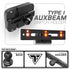 Auxbeam Holder | Slim Track Base | Choose Arm Length & Panel Type