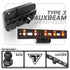 Auxbeam Holder | Slim Track Base | Choose Arm Length & Panel Type