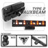 Auxbeam Holder | Slim Track Base | Choose Arm Length & Panel Type