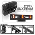 Auxbeam Holder | Slim Track Base | Choose Arm Length & Panel Type