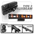 Auxbeam Holder | Slim Track Base | Choose Arm Length & Panel Type