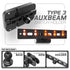 Auxbeam Holder | Slim Track Base | Choose Arm Length & Panel Type