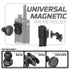 Universal Magnetic Handheld Radio Holder | Slim Track Base | 2" DuraLock Arm