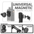 Universal Magnetic Handheld Radio Holder | Slim Track Base | 5" DuraLock Arm