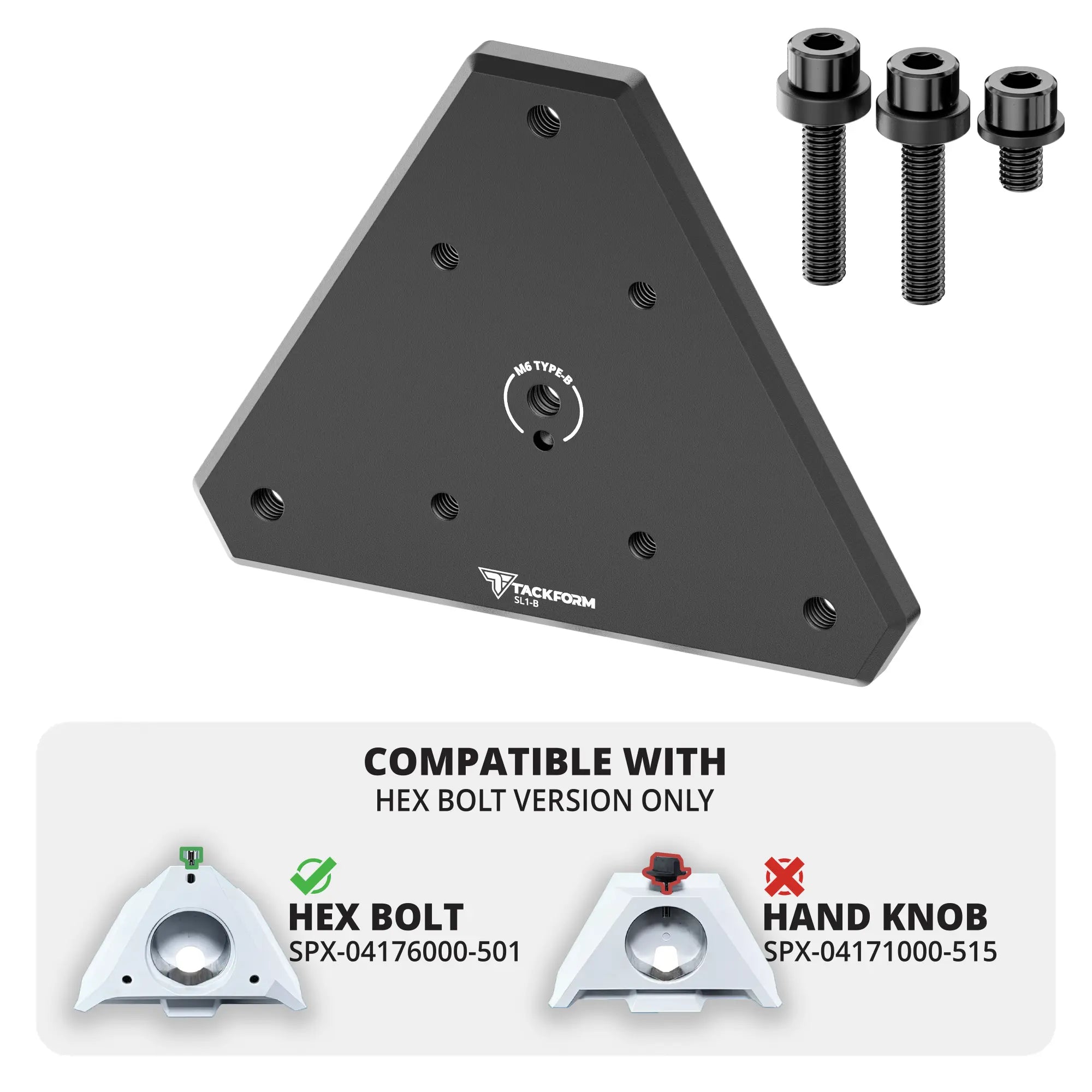 AMPS / Type-B Flat Mount Adapter For Use With Starlink® Mini | HEX BOLT MODEL ONLY | See Compatibility for Details