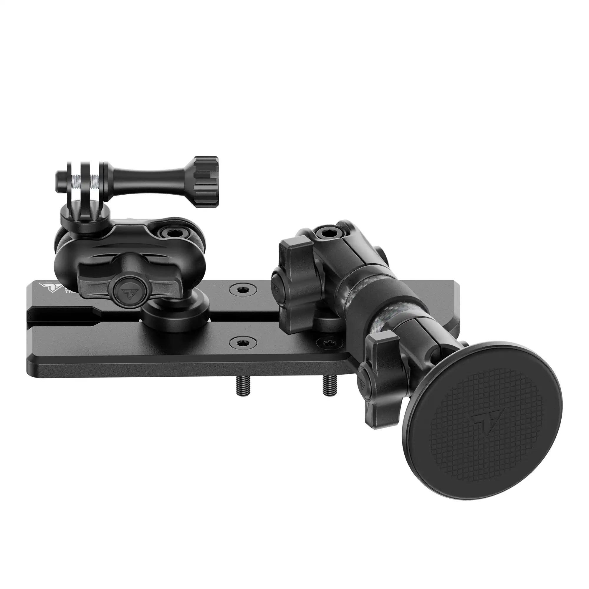 2024+ Jeep Wrangler JL & Gladiator JT (Not Compatible With 4xe) Tackform Slim Track Dash Bracket With MagSafe Phone Mount & GoPro Mount | Passenger Side