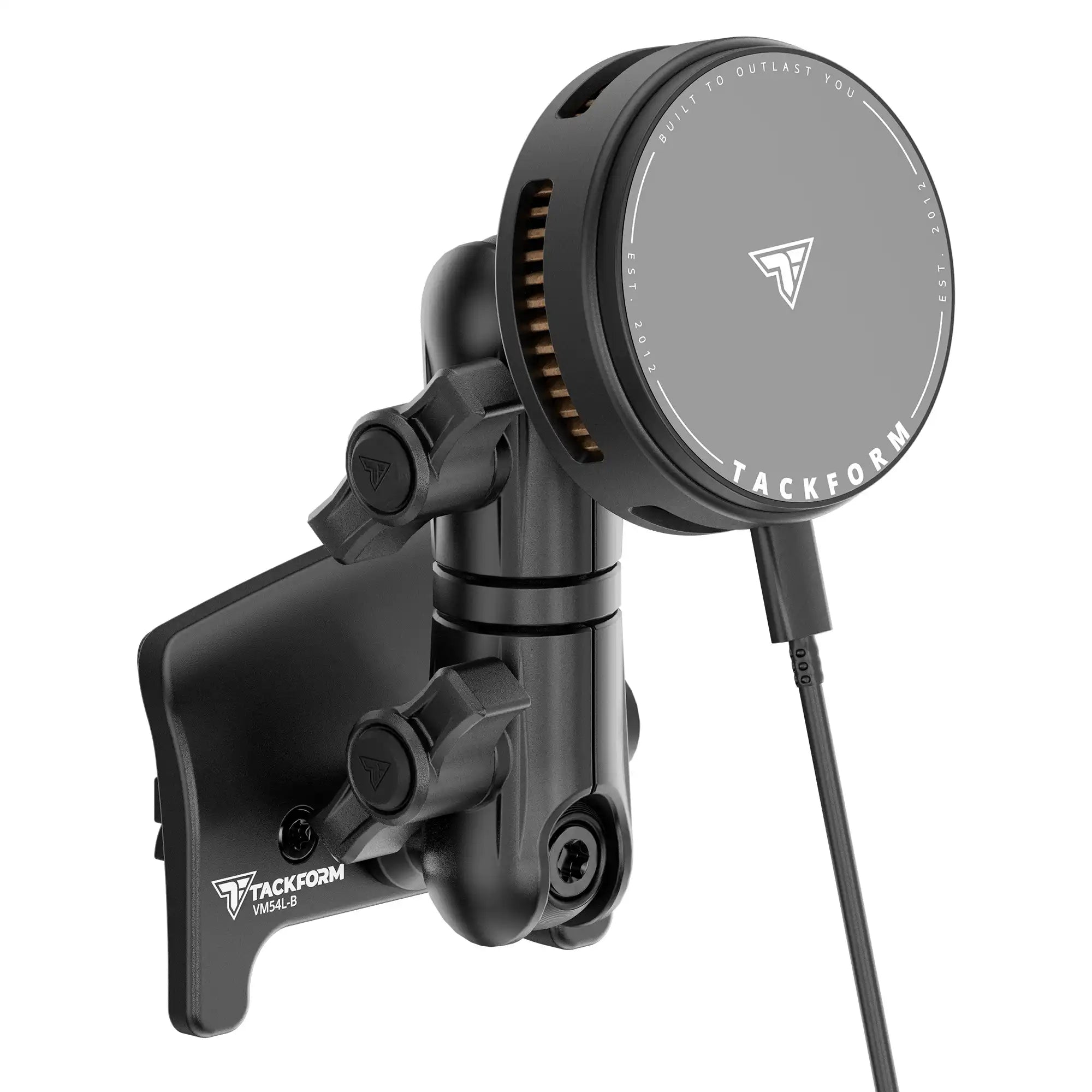 Product image of black all-metal Toyota Tacoma Phone Mount for Driver Side AC Vent with 25W Qi Magnetic Wireless Charging and Cooling Phone Holder