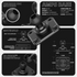 2024+ Jeep Wrangler JL/Gladiator JT, 2024-2025 Wrangler 4xe Direct Fit Dash Mount With Midland Magnetic CB Radio Mic Holder