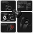 2024+ Jeep Wrangler JL/Gladiator JT, 2024-2025 Wrangler 4xe Direct Fit Dash Mount With Midland Magnetic CB Radio Mic Holder