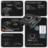 2024-2026 Ford F-150 (See Compatibility Info For Specific Year/Trim Fitment Details) Tackform Assault Track Picatinny Dash Bracket With MagSafe Phone Mount and Magnetic Radar Detector Holder | Telescoping Arm