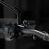 Black Motorcycle Vibration Dampening Phone Cradle | Mirror Mount - Through Hole for M10 or 3/8" Bolt | Short Reach Arm
