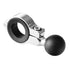 TF-BS-98-25 | Low Profile Bar Mount For 7/8" - 1-1/4" Bars | For 1" / 25.4mm / B Sized Balls | Chrome