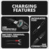 Chrome Motorcycle Adventure Phone Cradle | Wireless Charging and Vibration Dampening | Dual 20mm Ball - Perch / Brake / Clutch Reservoir Mount | 3.5" DuraLock™ Arm