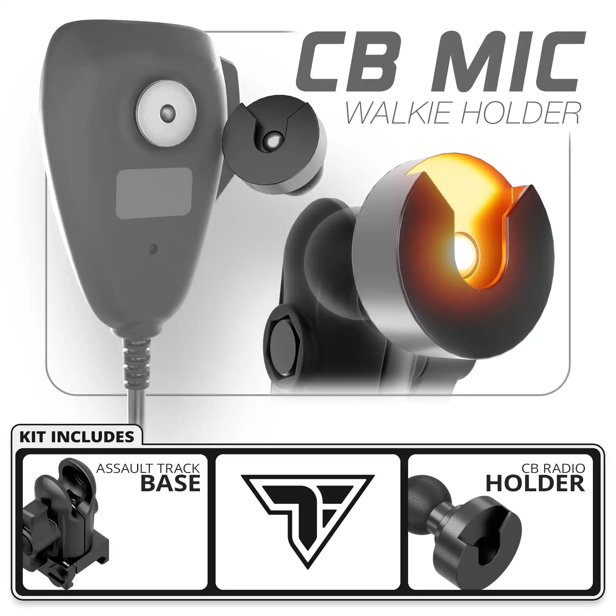 CB Radio Holder | TRAXX™ - Assault Track Picatinny Base with 20mm Socket