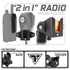 CB Radio/Microphone Holder | TRAXX™ - Assault Track Picatinny Base with 20mm Socket