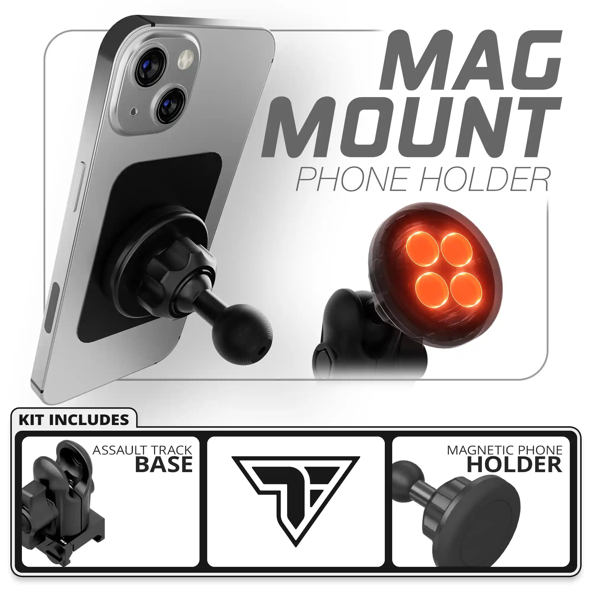 Magnetic Phone Holder | TRAXX™ - Assault Track Picatinny Base with 20mm Socket