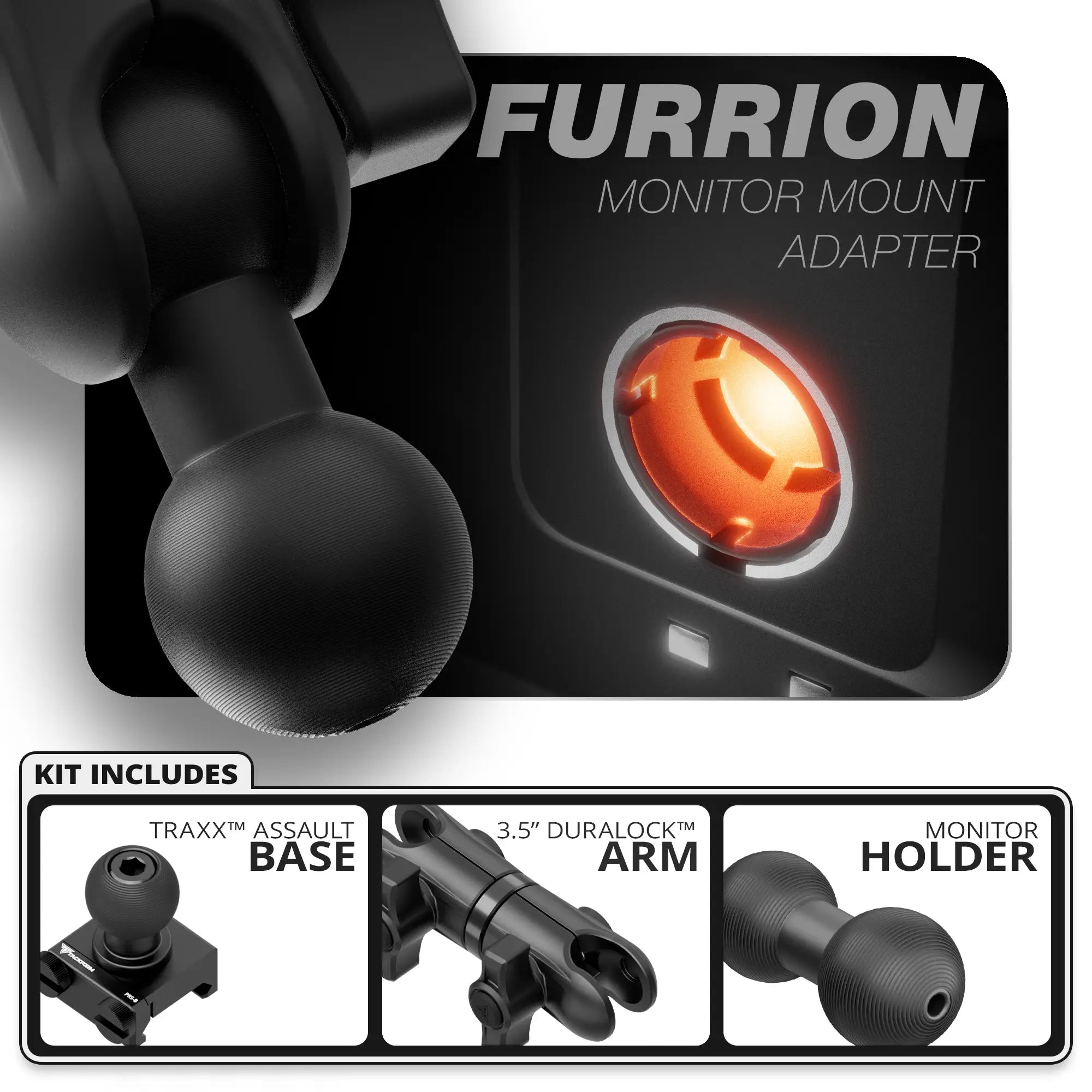 Furrion | TRAXX™ - Assault Track Picatinny Base | 3.5" DuraLock Arm