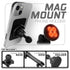Magnetic Phone Holder | TRAXX™ - Assault Track Picatinny Base | 6" DuraLock Arm