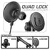 Quad Lock MAG™ Wireless Charging Phone Holder | TRAXX™ - Assault Track Picatinny Base | 6" DuraLock Arm