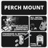 Chrome Motorcycle Vibration Dampening Phone Cradle | Perch / Brake / Clutch Reservoir Mount | 3.5" DuraLock™ Arm