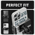 Black Motorcycle Phone Mount | BC3 Universal Clamp for 7/8" to 1-1/4" Handlebars | Short Reach
