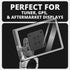 Chrome Motorcycle AMPS Mount | BC3 Universal Clamp for 7/8" to 1-1/4" Handlebars | Short Reach