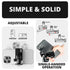 2023-2026 Ford Super Duty (F-250 Through F-600) Tackform Slim Track Dash Bracket With 20LITE Phone Mount