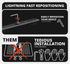 2023-2026 Ford Super Duty (F-250 Through F-600) Tackform Slim Track Dash Bracket With Tablet Mount
