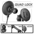 Quad Lock MAG™ Wireless Charging Phone Holder | TRAXX™ - Slim Track Base | 6" DuraLock Arm