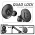 Quad Lock MAG™ Phone Holder | TRAXX™ - Slim Track Base | 8" DuraLock Arm