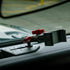 Jeep All Metal Dash Bracket with Slim Track Quick Repositioning, Spring Phone Mount and Red Color Accent Knobs