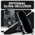 Chrome Motorcycle Phone Mount | BC3 Universal Clamp for 7/8" to 1-1/4" Handlebars | 3.5" DuraLock™ Arm
