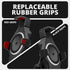 Black Motorcycle Adventure Cradle Phone Mount | Wireless Charging and Vibration Dampening | BC3 Universal Clamp for 7/8" to 1-1/4" Handlebars | 3.5" DuraLock™ Arm