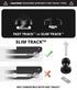 TRAXX™ - Slim Track  Base Mount | 17mm Ball Adapter | Short Reach DuraLock Arm