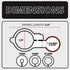 TF-BS-98-25 | Low Profile Bar Mount For 7/8" - 1-1/4" Bars | For 1" / 25.4mm / B Sized Balls | Chrome