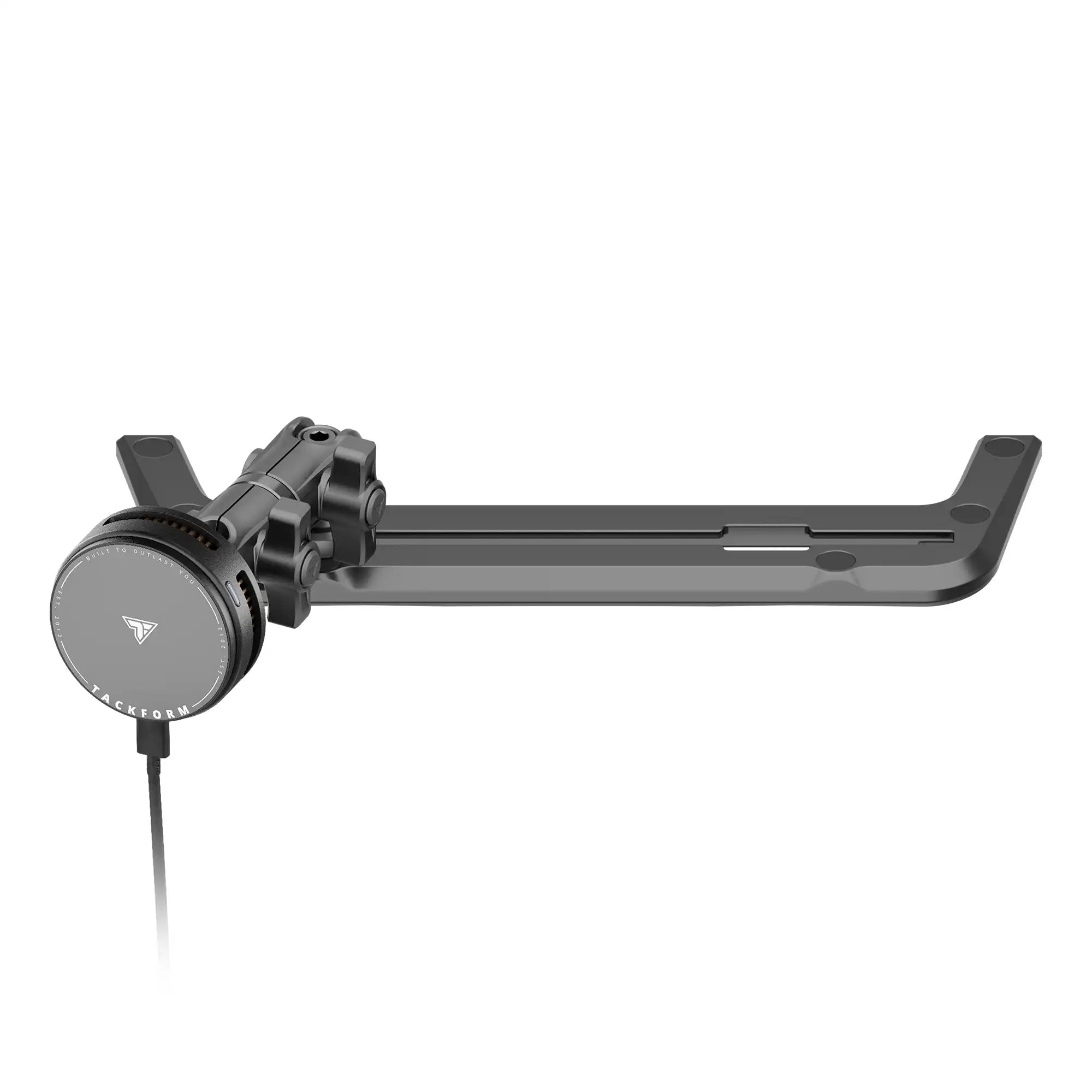 2011 - 2018 Jeep JK/JKU Tackform Slim Track Dash Bracket With Qi2.2/MagSafe Charging & Cooling Phone Mount