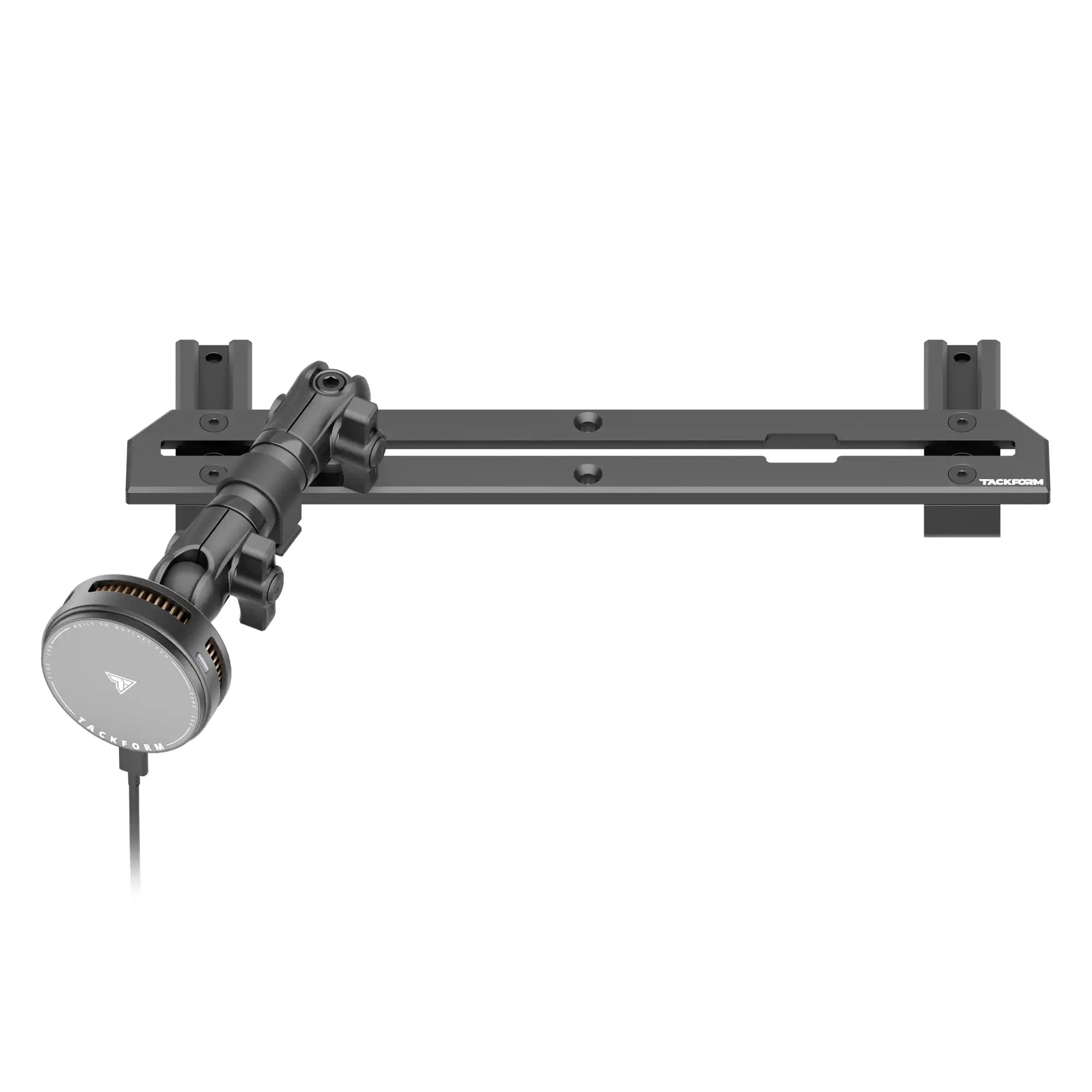 2023-2026 Ford Super Duty (F-250 Through F-600) Tackform Slim Track Dash Bracket With Qi2.2/MagSafe Charging & Cooling Phone Mount