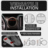 2018-2023 Jeep JL, JT, 4xe LINK™ Vent Mount with Qi Wireless Charging Phone Holder with Customizable LED Accent Lighting | Choose Arm Length