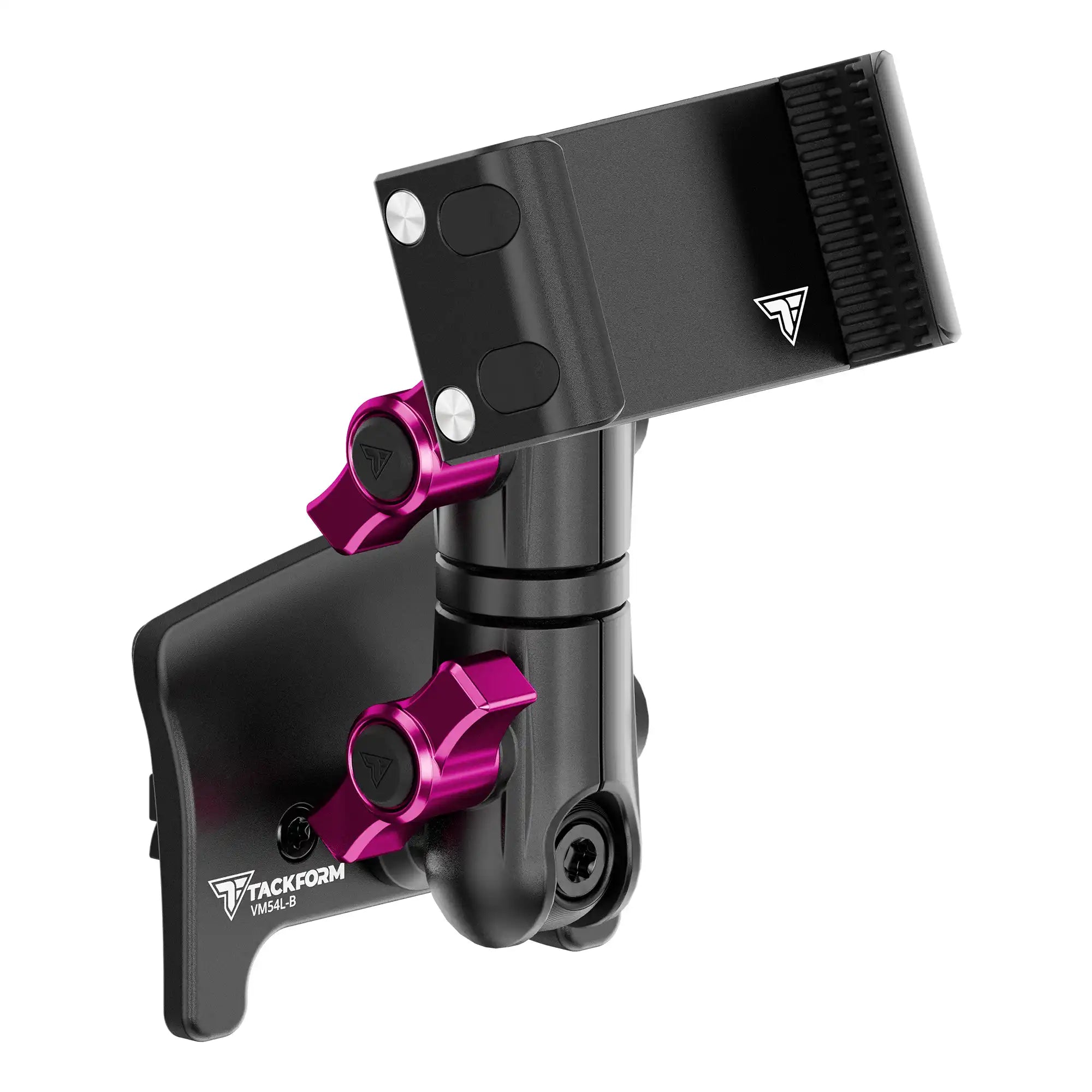Product image of Tacoma Phone Mount with Billet Spring Cradle with Pink Billet Knobs