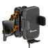 Product image of black Tacoma Phone Mount with Qi Wireless Charging Cradle and Customizable LED Accent Light with Orange Billet Knobs
