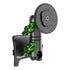 Product image of black Tacoma Phone Mount with Quad Lock MAG head and green billet knobs