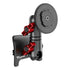 Product image of black Tacoma Phone Mount with Quad Lock MAG head and red billet knobs