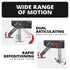 2024+ Jeep Wrangler JL & Gladiator (Not Compatible With 4xe) Tackform Slim Track Dash Bracket With MagSafe Phone Mount & GoPro Mount | Driver Side