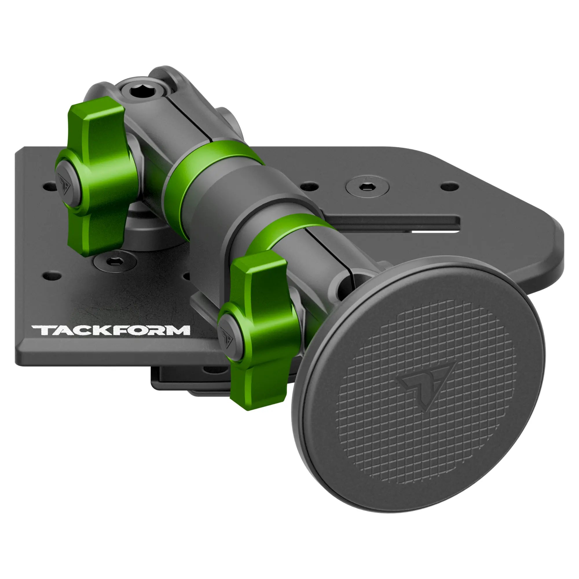 Tackform Passenger Jeep Wrangler Dash Kit with Magnetic Magsafe Phone Mount And Green Color Accent Knobs 