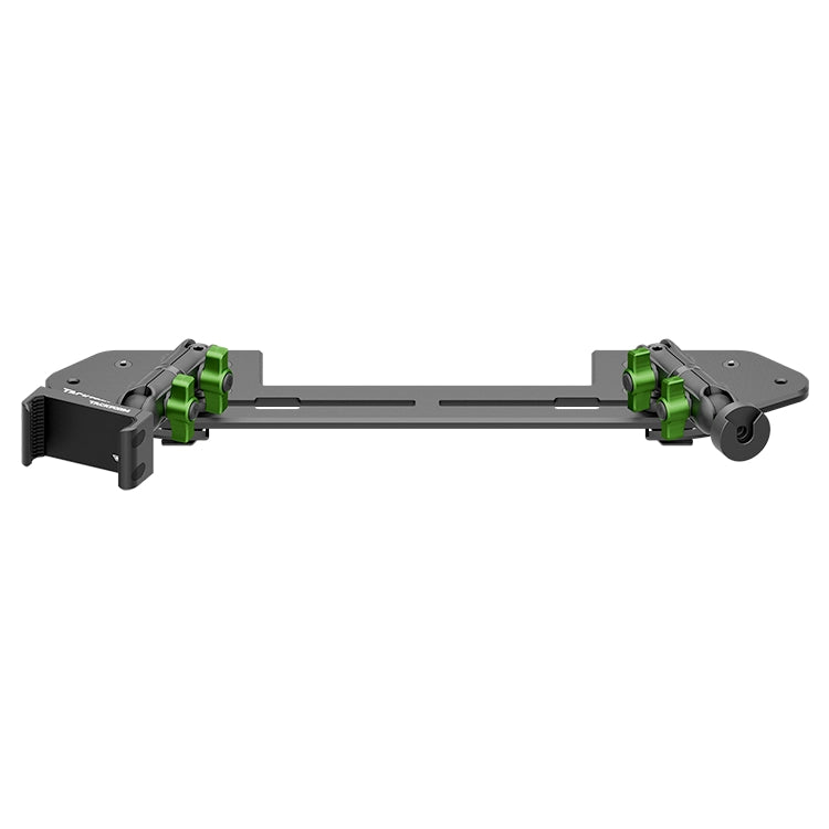 Tackform Jeep Wrangler Dash Kit with Spring Phone Cradle, CB Radio Mount, And Green Color Accent Knobs 
