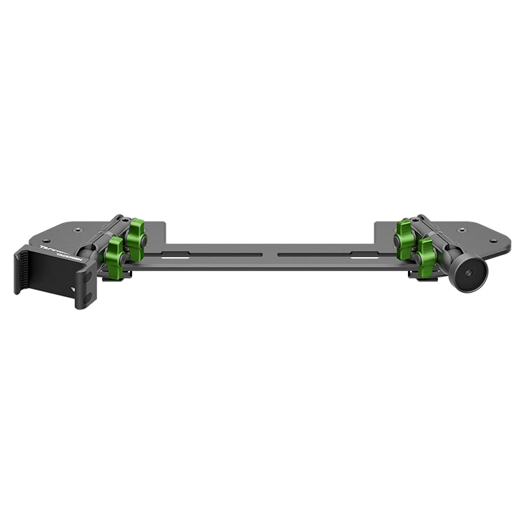 Tackform Jeep Wrangler Dash Kit with Spring Phone Cradle, Magnetic Radio Mount, And Green Color Accent Knobs 
