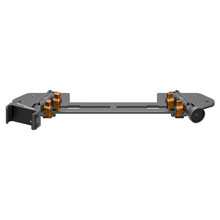 Tackform Jeep Wrangler Dash Kit with Spring Phone Cradle, Magnetic Radio Mount, And Orange Color Accent Knobs 
